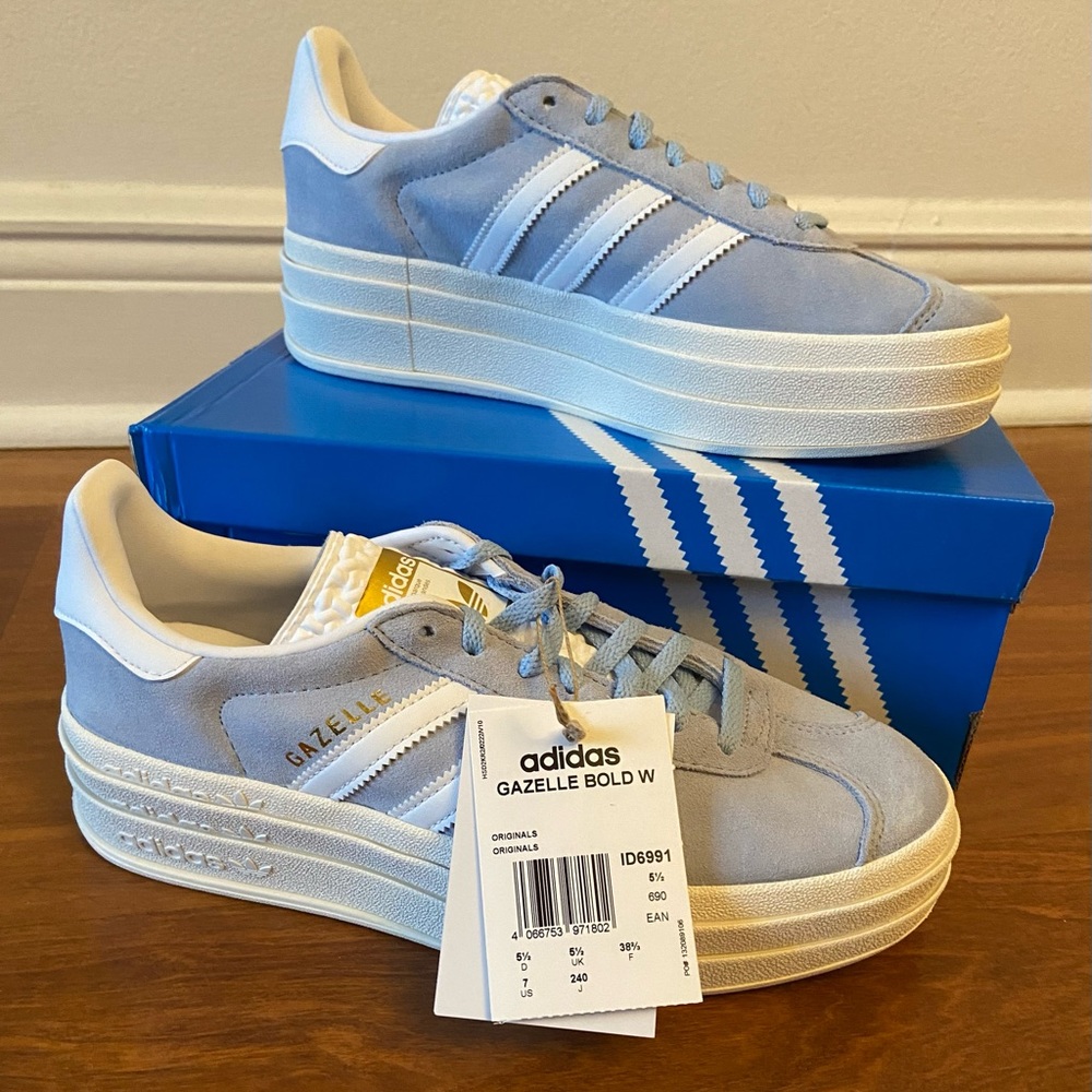 Adidas Gazelle Bold Clear Sky Blue US 7